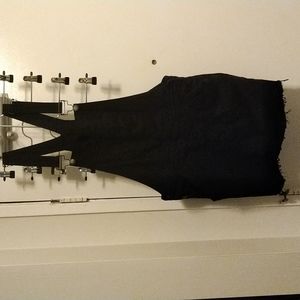 Streetwear Society US L, black denim Overall dress